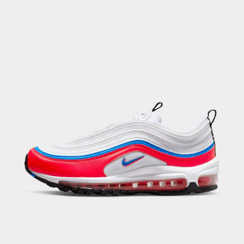 Nike Women's Air Max 97 White / Photo Blue - Bright Crimson sold by JD Sports