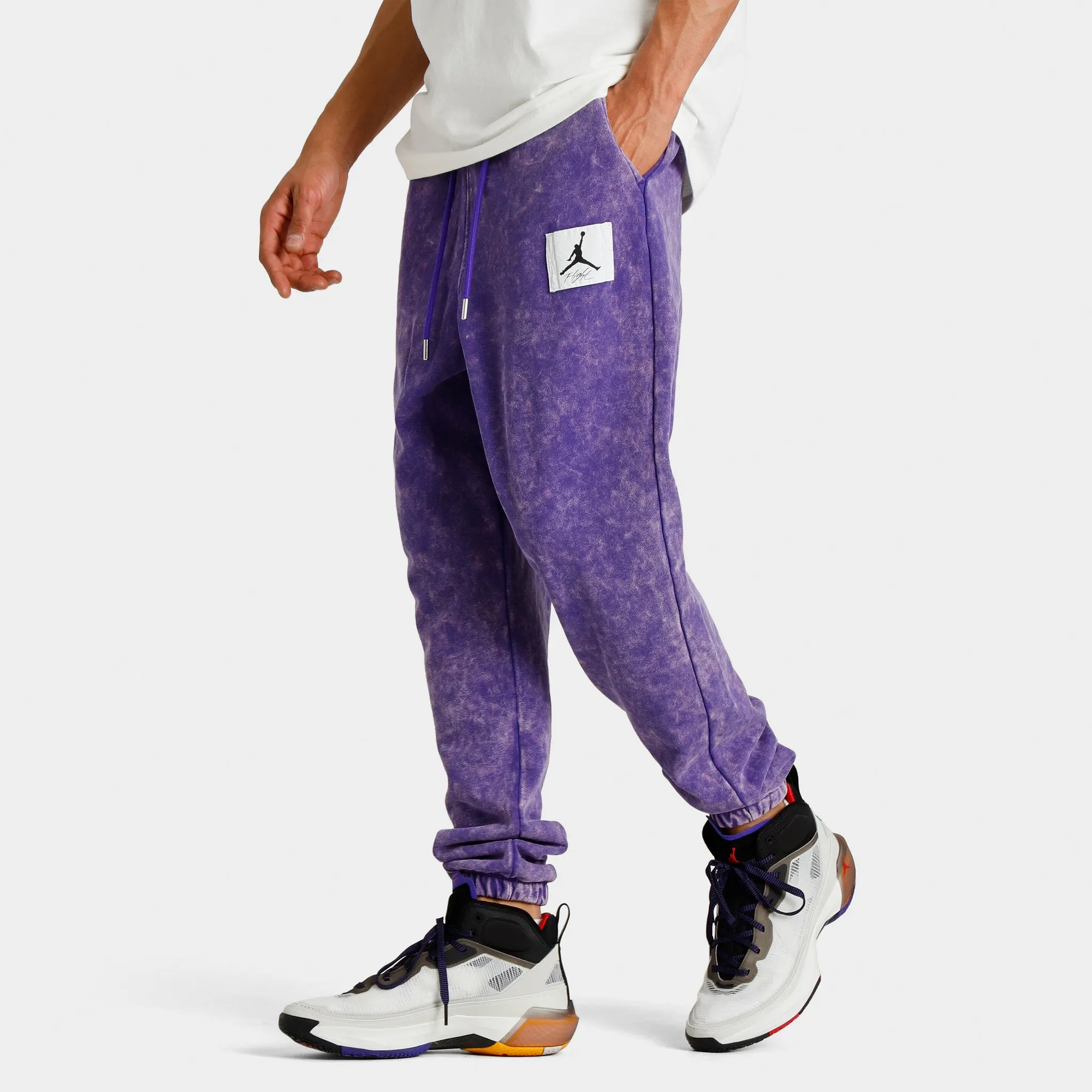 Jordan Essentials Statement Washed Fleece Pants / Dark Concord sold by JD Sports product image thumbnail 3