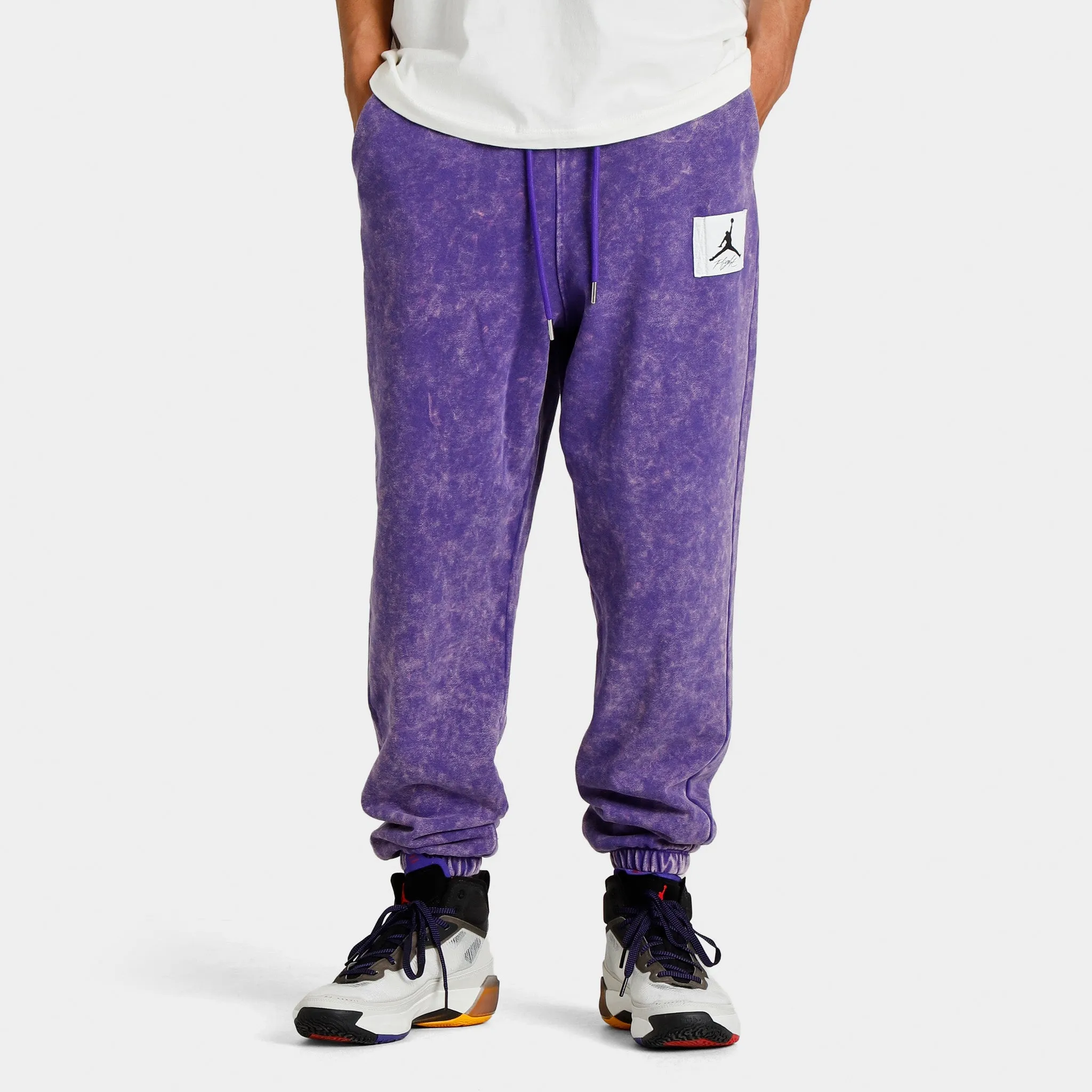 Jordan Essentials Statement Washed Fleece Pants / Dark Concord sold by JD Sports