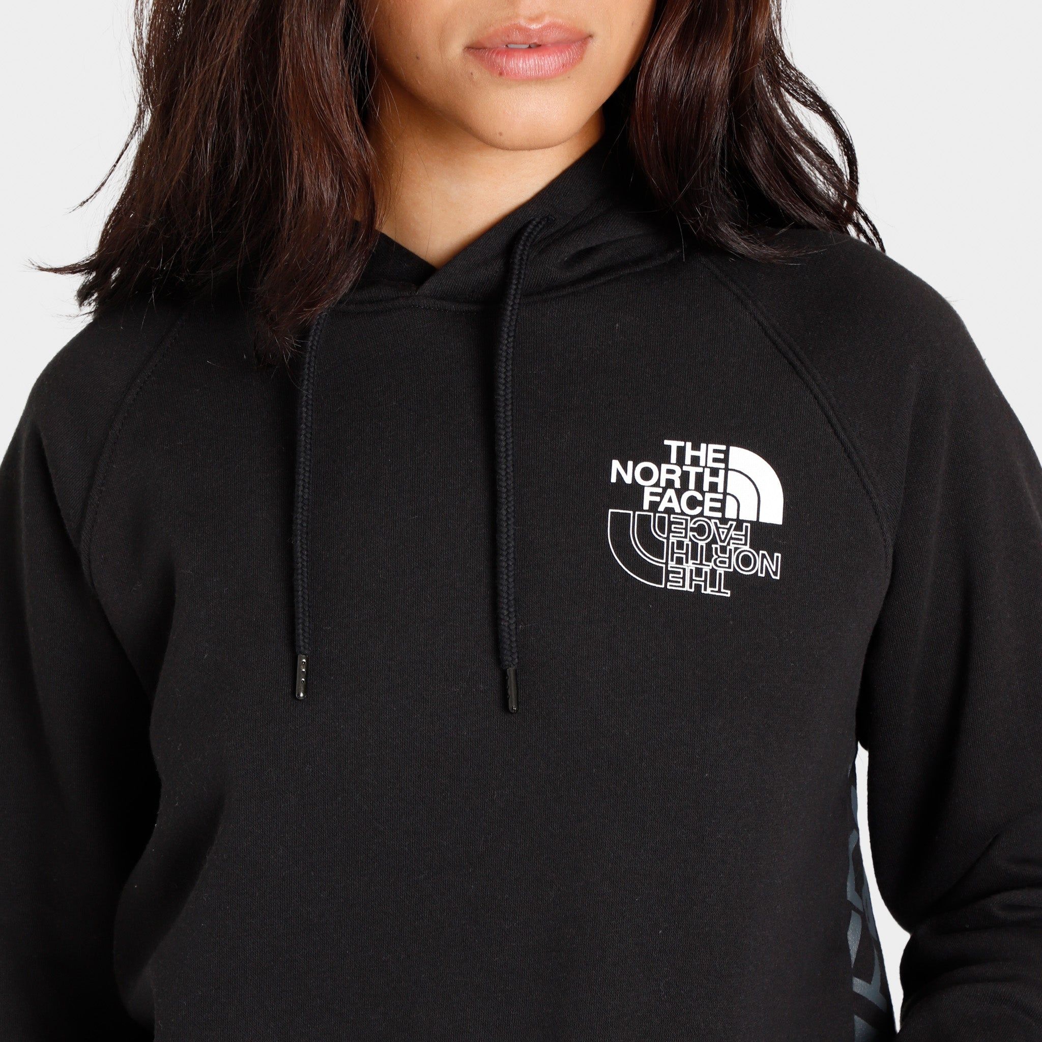 The North Face Women's Graphic Injection Pullover Hoodie TNF Black / TNF Black sold by JD Sports product image thumbnail 3