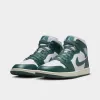 Jordan 1 Women's Mid White / Oxidized Green - Sail sold by JD Sports