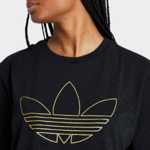 adidas Originals Women's Golden Trefoil T-shirt / Black sold by JD Sports