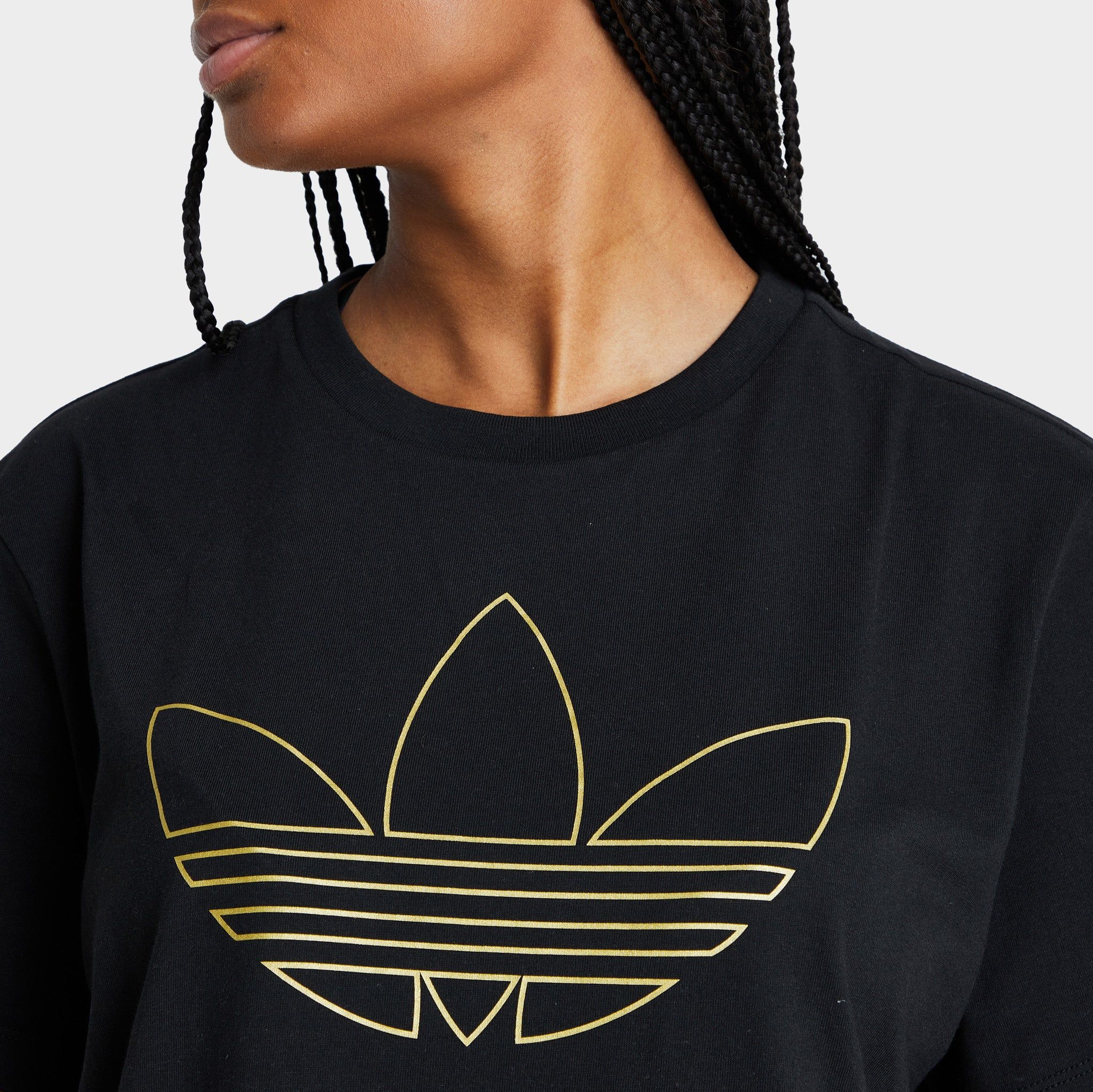 adidas Originals Women's Golden Trefoil T-shirt / Black sold by JD Sports product image thumbnail 3