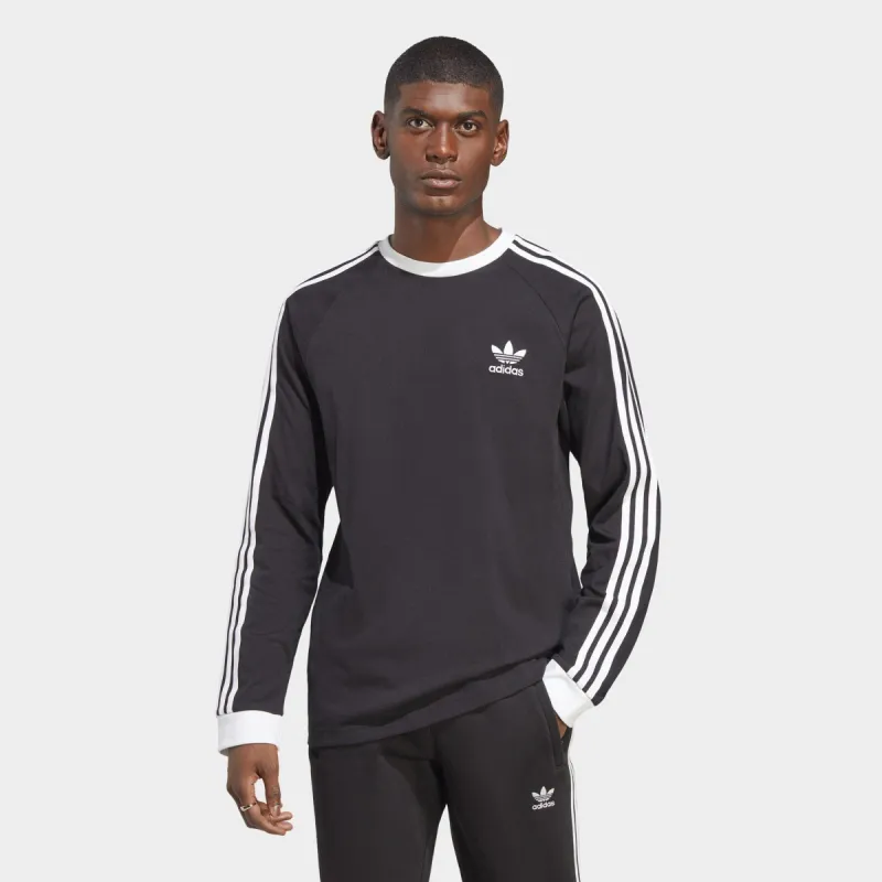 adidas Originals Adicolor Classics 3-Stripes Long Sleeve T-shirt / Black sold by JD Sports