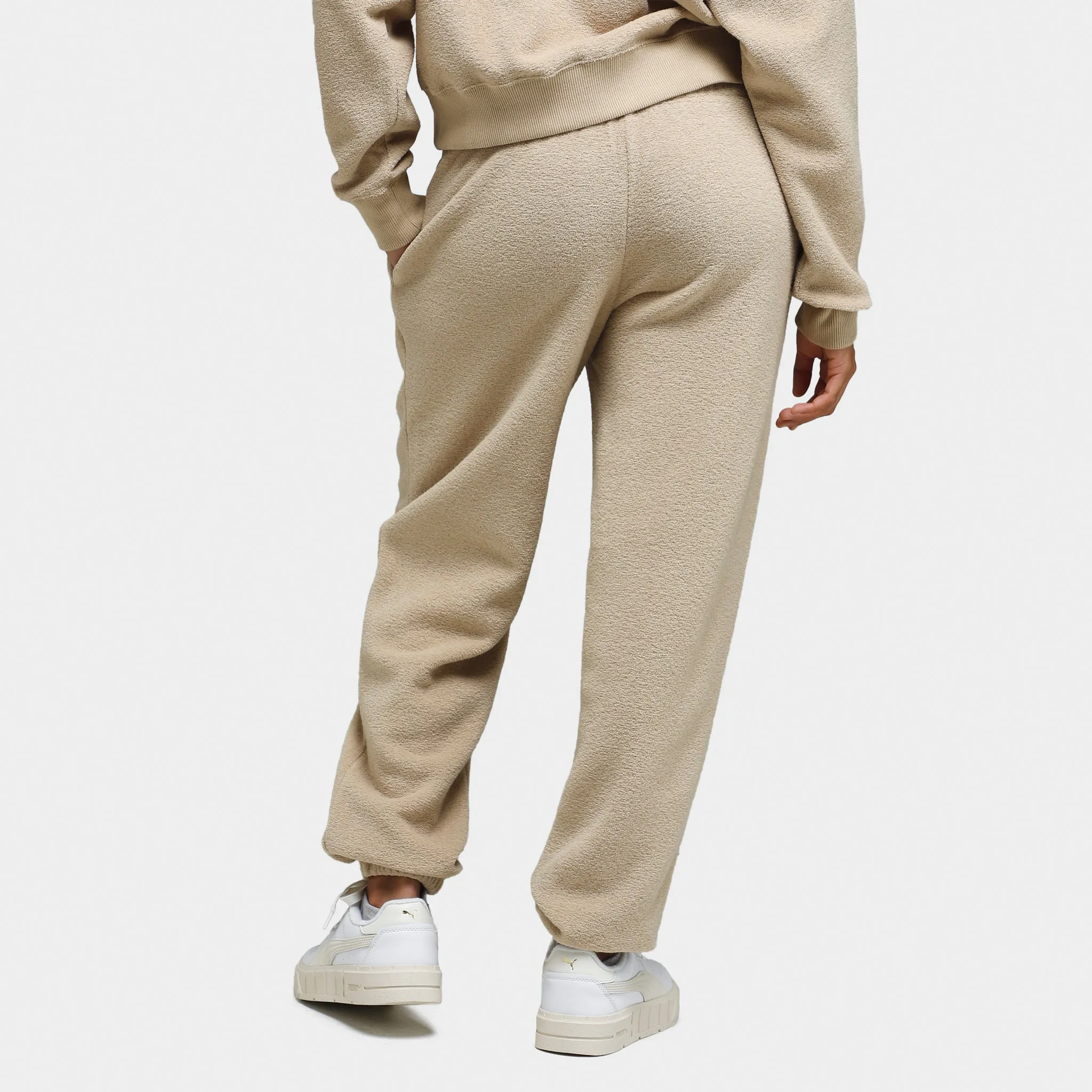 Puma Women's Classics Fleece Sweatpants / Sand Dune sold by JD Sports product image thumbnail 2