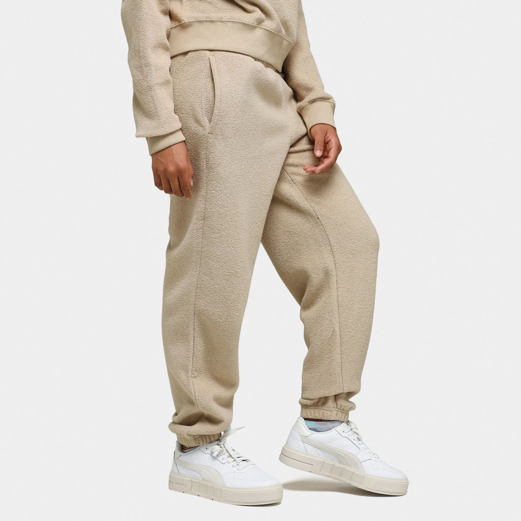Puma Women's Classics Fleece Sweatpants / Sand Dune sold by JD Sports product image thumbnail 3