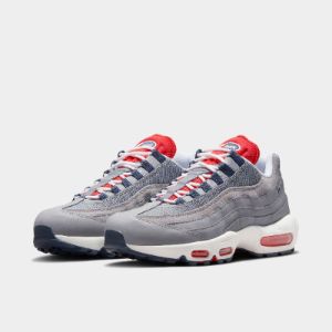 Nike Air Max 95 Cement Grey / Chile Red - Summit White sold by JD Sports