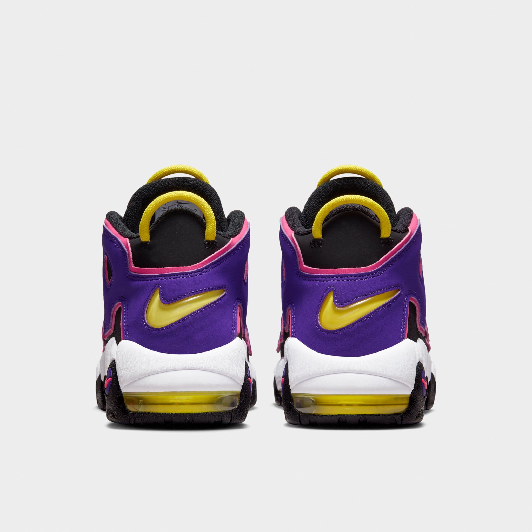 Nike Air More Uptempo ‘96 Black / Multi-colour - Court Purple sold by JD Sports product image thumbnail 5