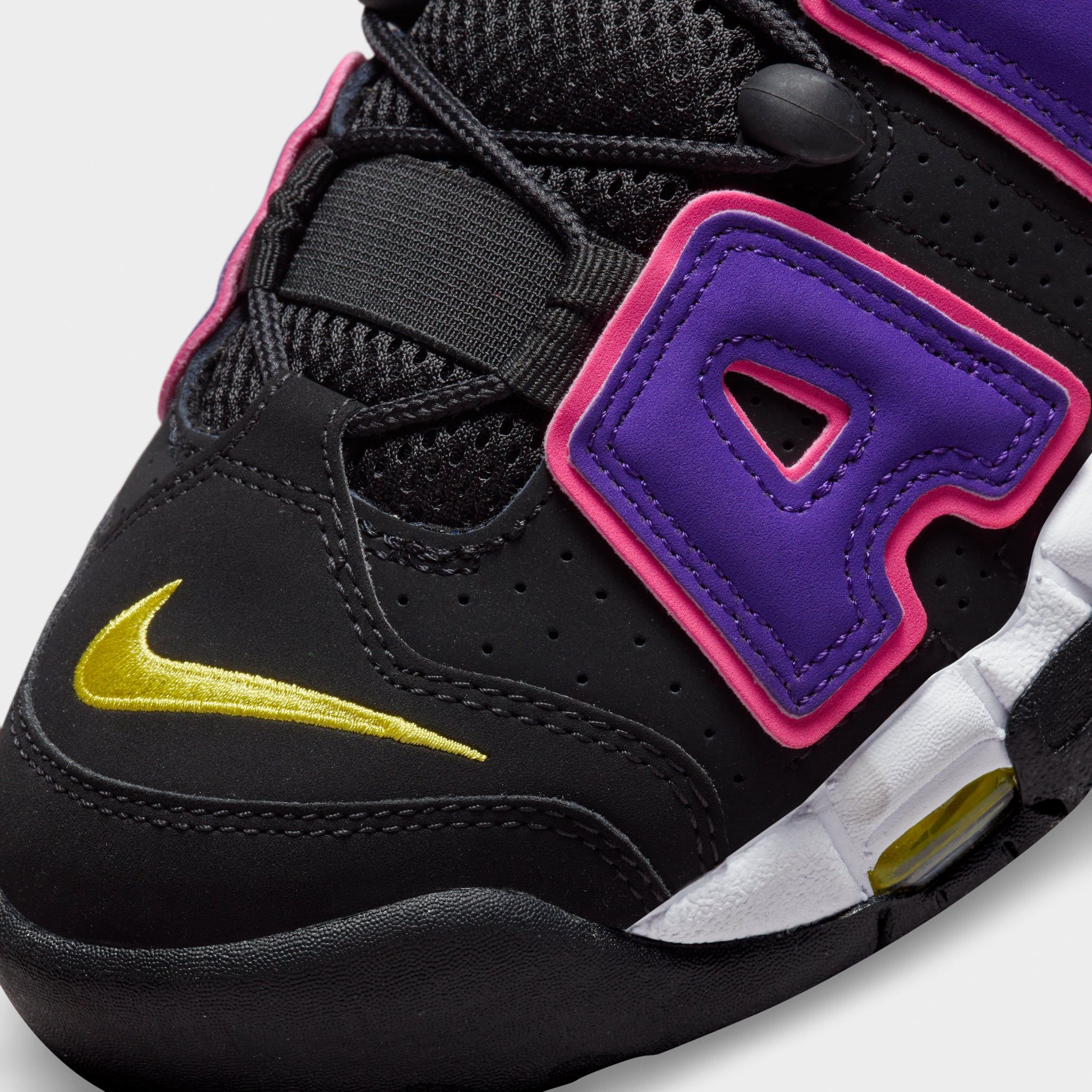Nike Air More Uptempo ‘96 Black / Multi-colour - Court Purple sold by JD Sports product image thumbnail 4