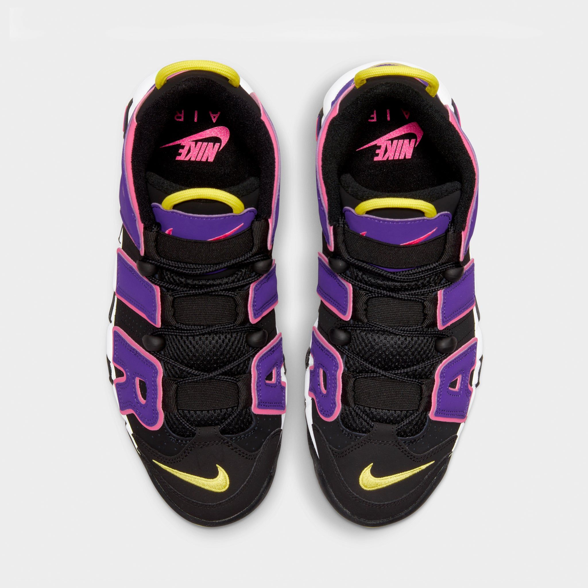 Nike Air More Uptempo ‘96 Black / Multi-colour - Court Purple sold by JD Sports product image thumbnail 6