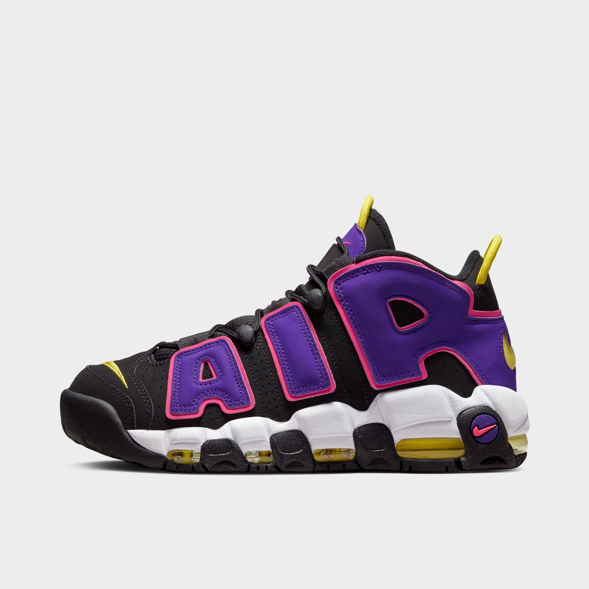 Nike Air More Uptempo ‘96 Black / Multi-colour - Court Purple sold by JD Sports