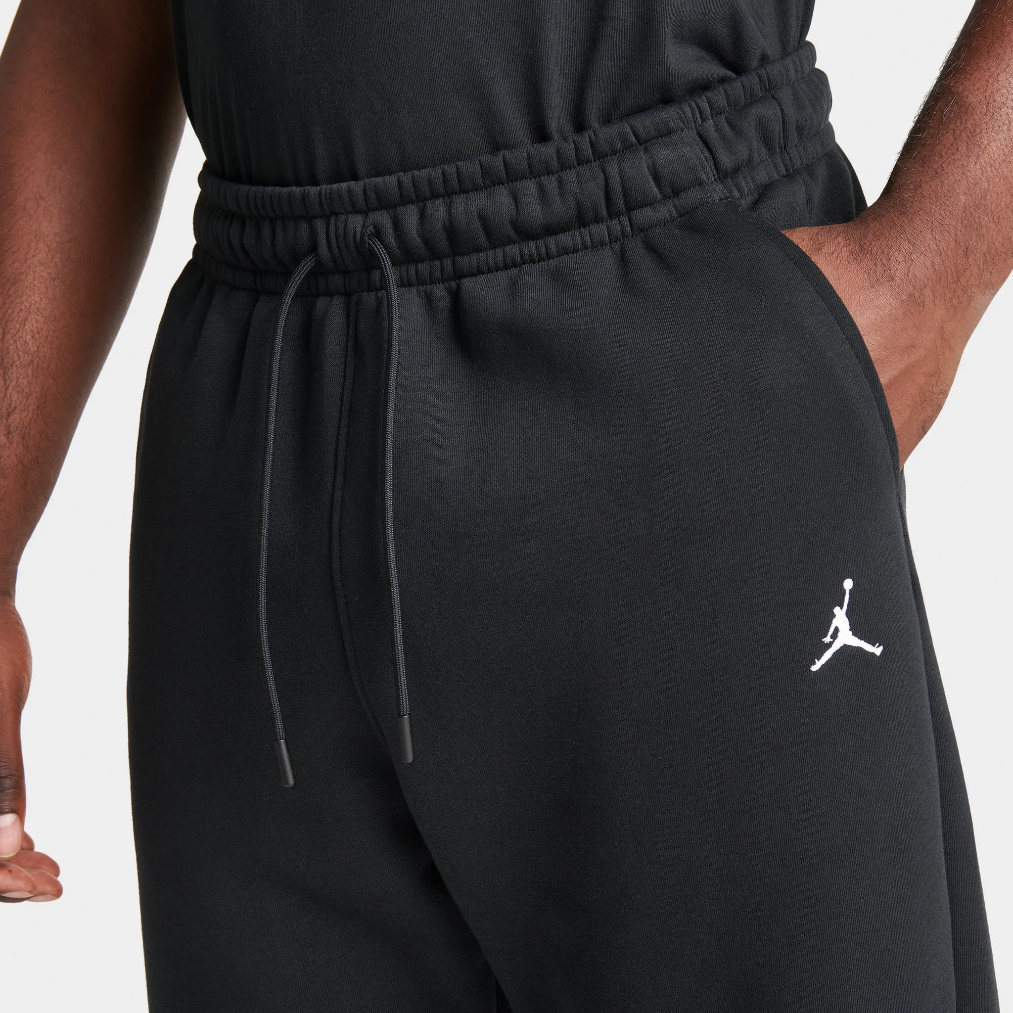 Jordan Essentials Fleece Pants Black / White sold by JD Sports product image thumbnail 4