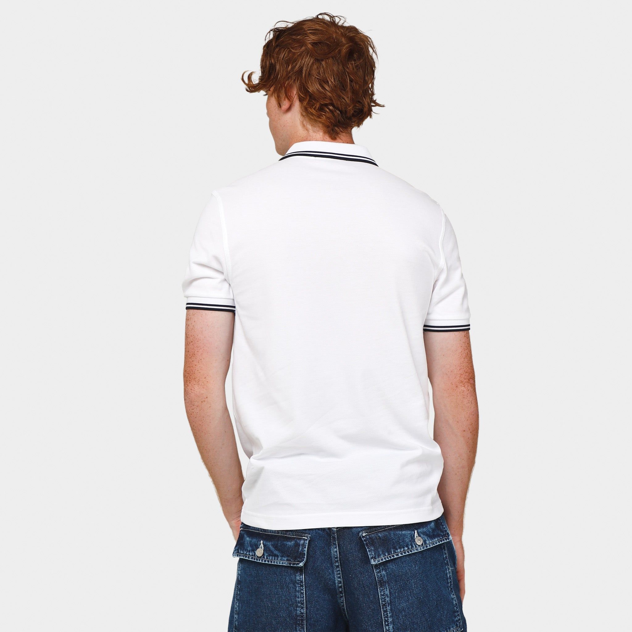 Fred Perry Twin Tipped Polo Shirt / White sold by JD Sports product image thumbnail 2
