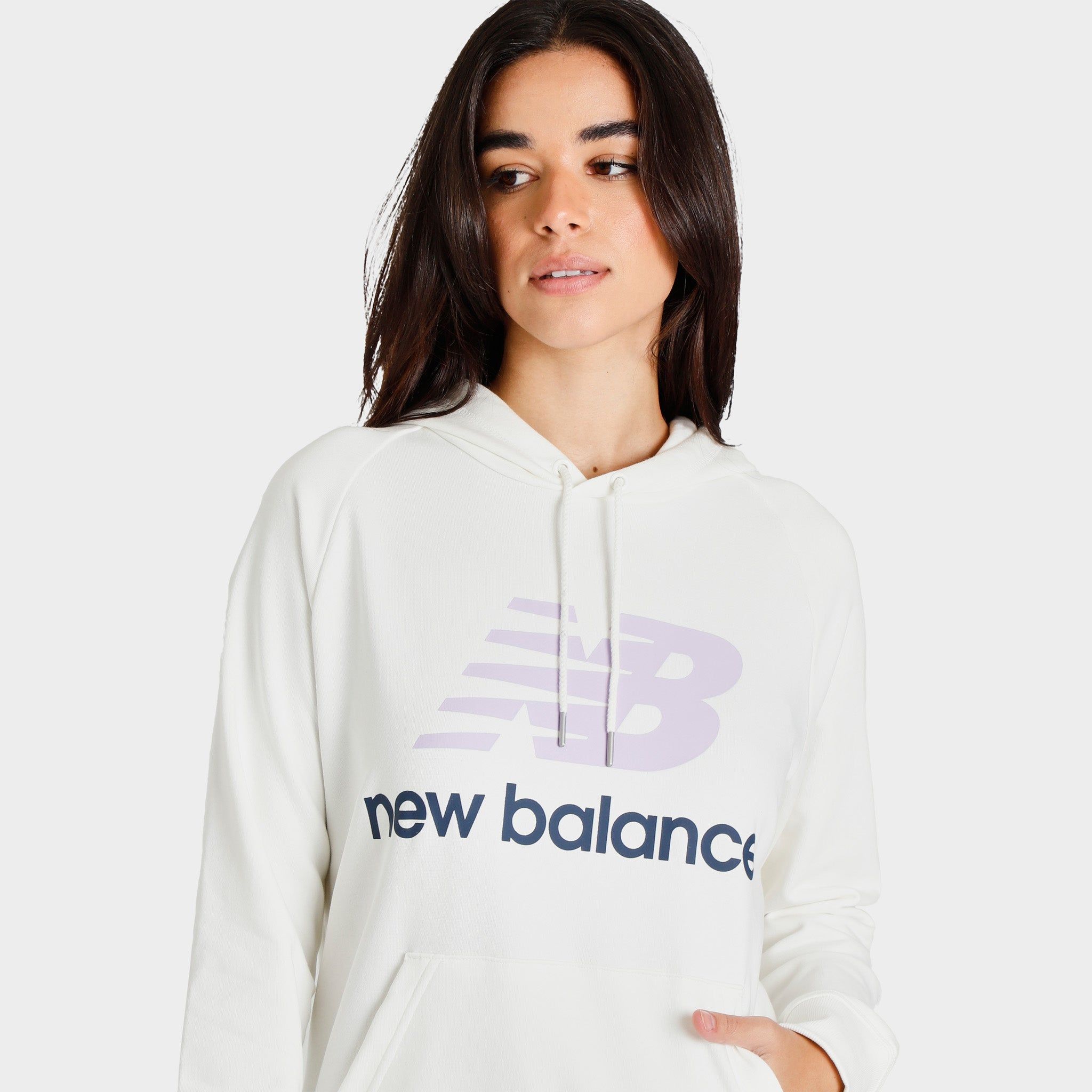 New Balance Women’s Essentials Stacked Pullover Hoodie / Multicolour sold by JD Sports