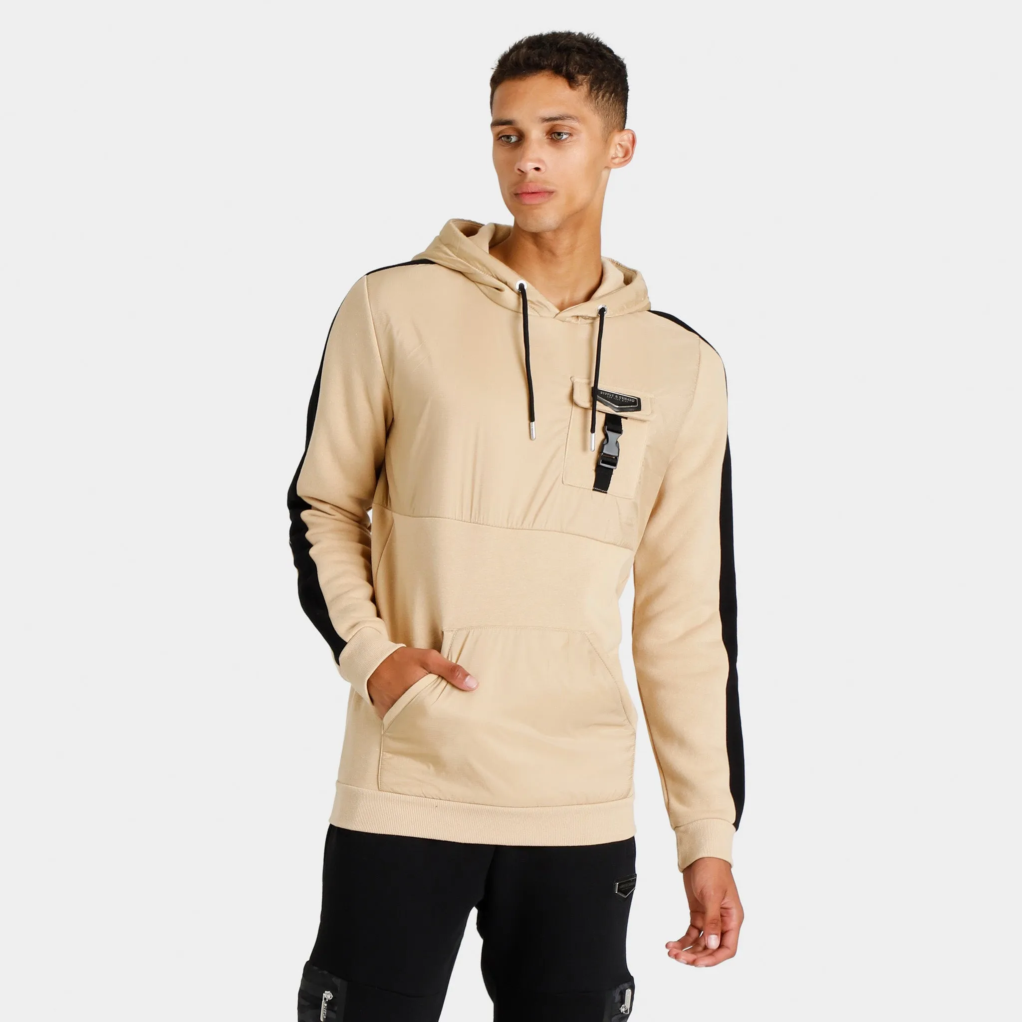 Supply & Demand Illusion Pullover Hoodie / Tan sold by JD Sports