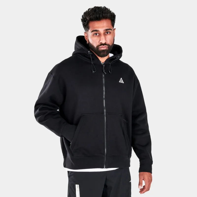 Nike ACG NRG Therma-Fit Fleece Full Zip Hoodie Black / Summit White sold by JD Sports