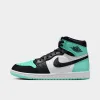 Jordan 1 Retro High OG White / Black - Green Glow sold by JD Sports