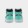Jordan 1 Retro High OG White / Black - Green Glow sold by JD Sports