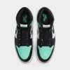 Jordan 1 Retro High OG White / Black - Green Glow sold by JD Sports