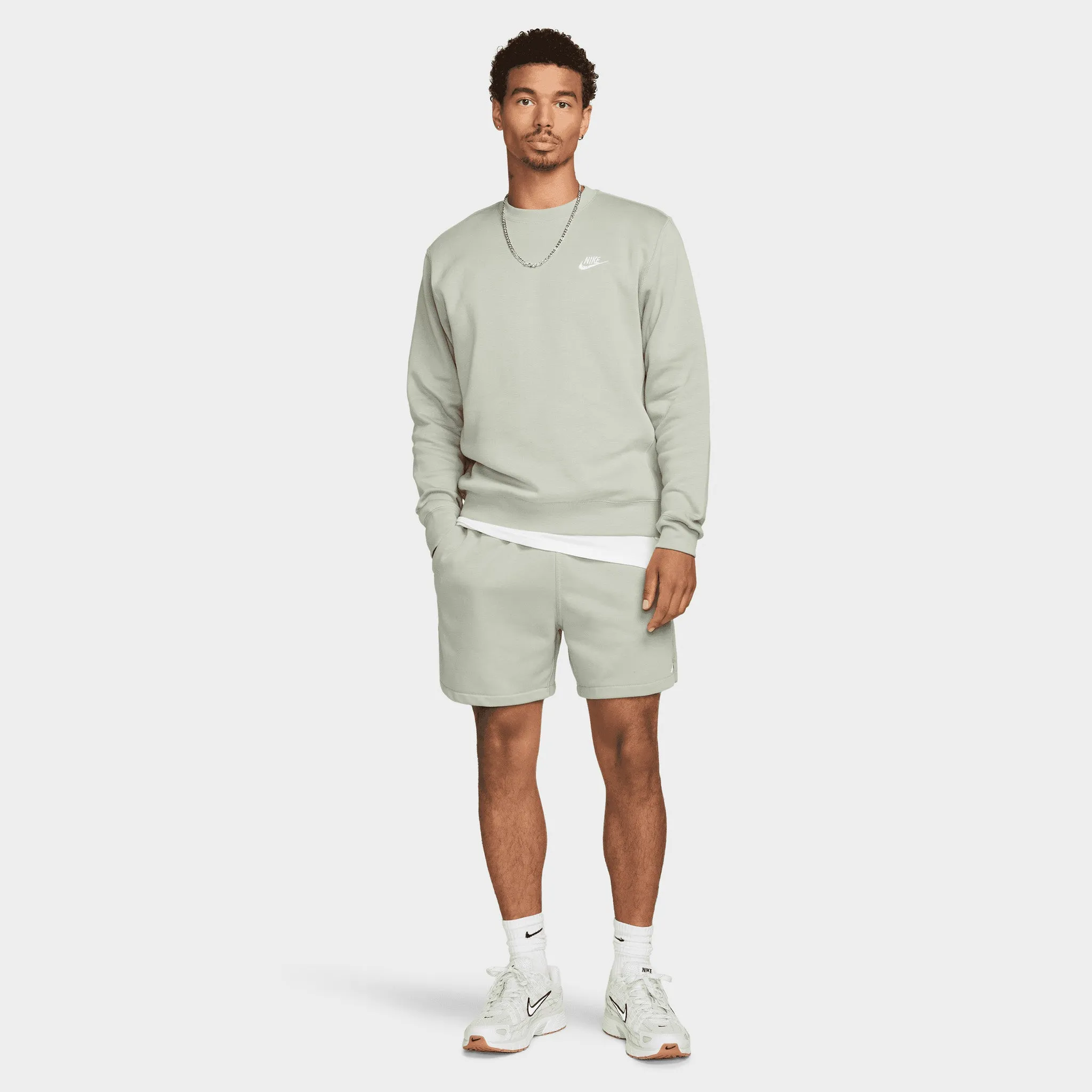 Nike Sportswear Club Fleece Crewneck Jade Horizon / White sold by JD Sports product image thumbnail 5