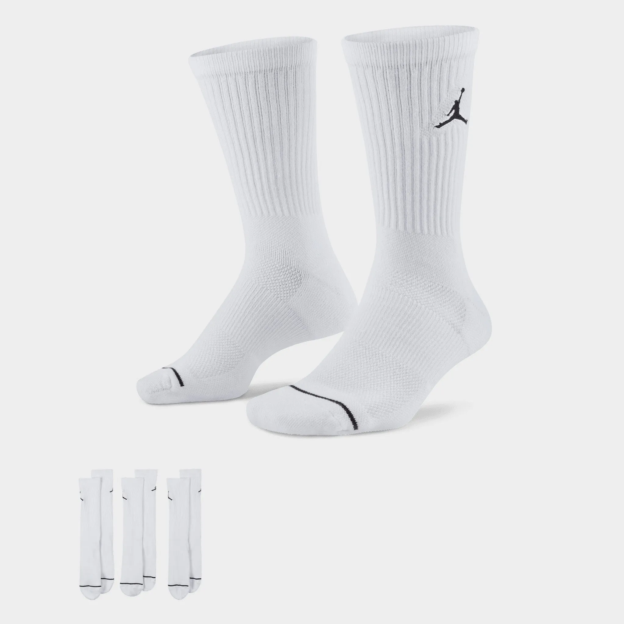 Jordan Everyday Max Quarter Ankle Socks - 3 Pack White / White - Black sold by JD Sports product image thumbnail 5