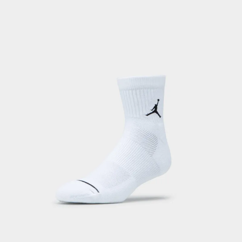 Jordan Everyday Max Quarter Ankle Socks - 3 Pack White / White - Black sold by JD Sports