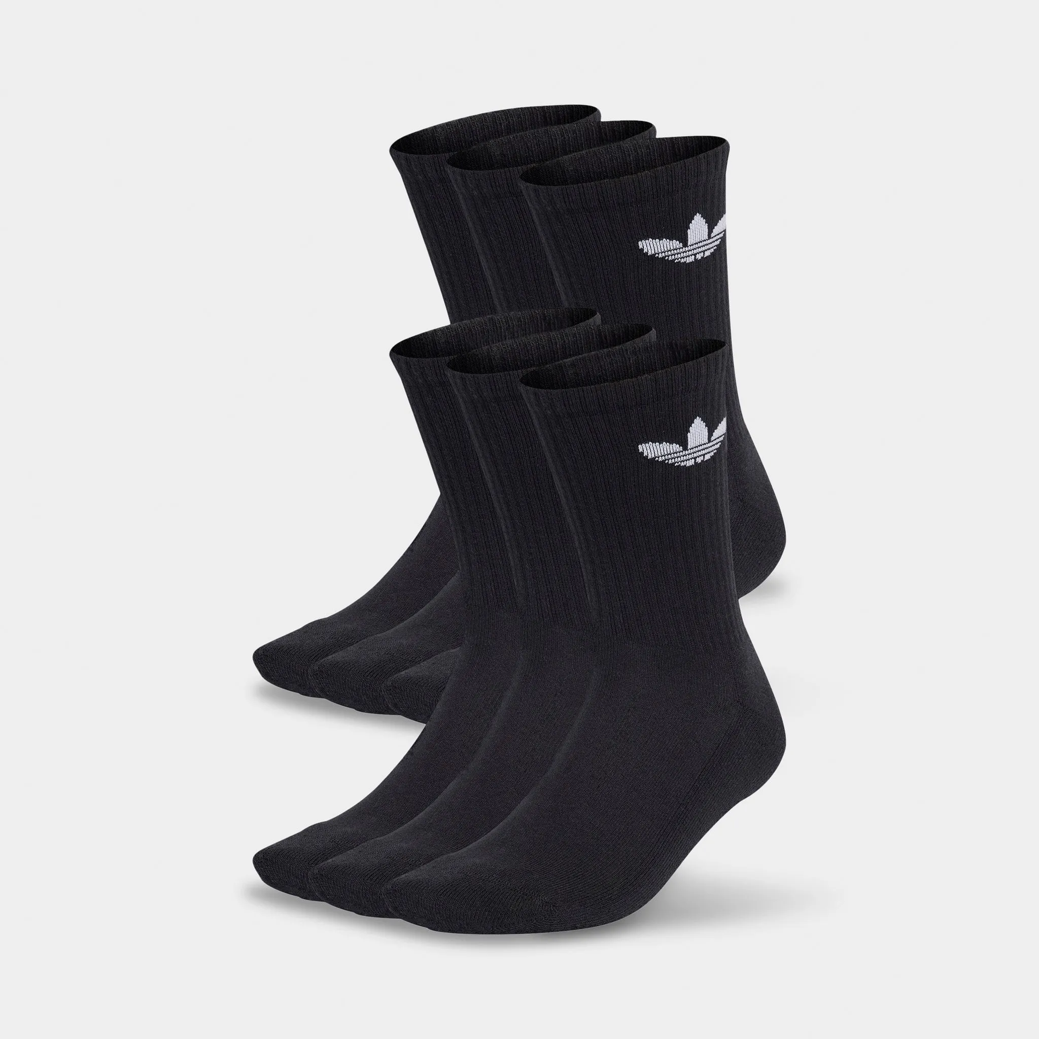 adidas Originals Trefoil Crew Socks (6 Pack) / Black sold by JD Sports