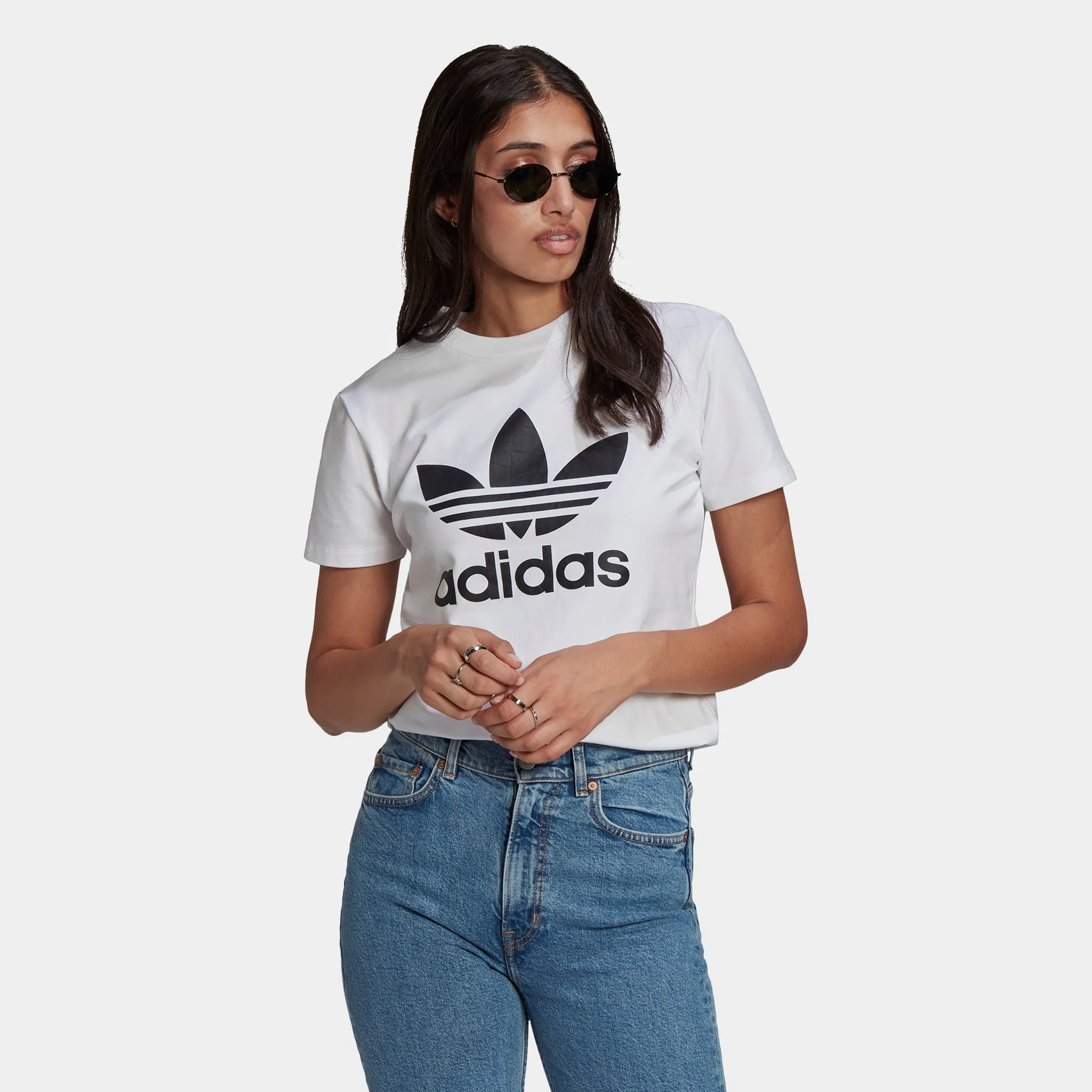 adidas Originals Women's Trefoil T-shirt / White sold by JD Sports