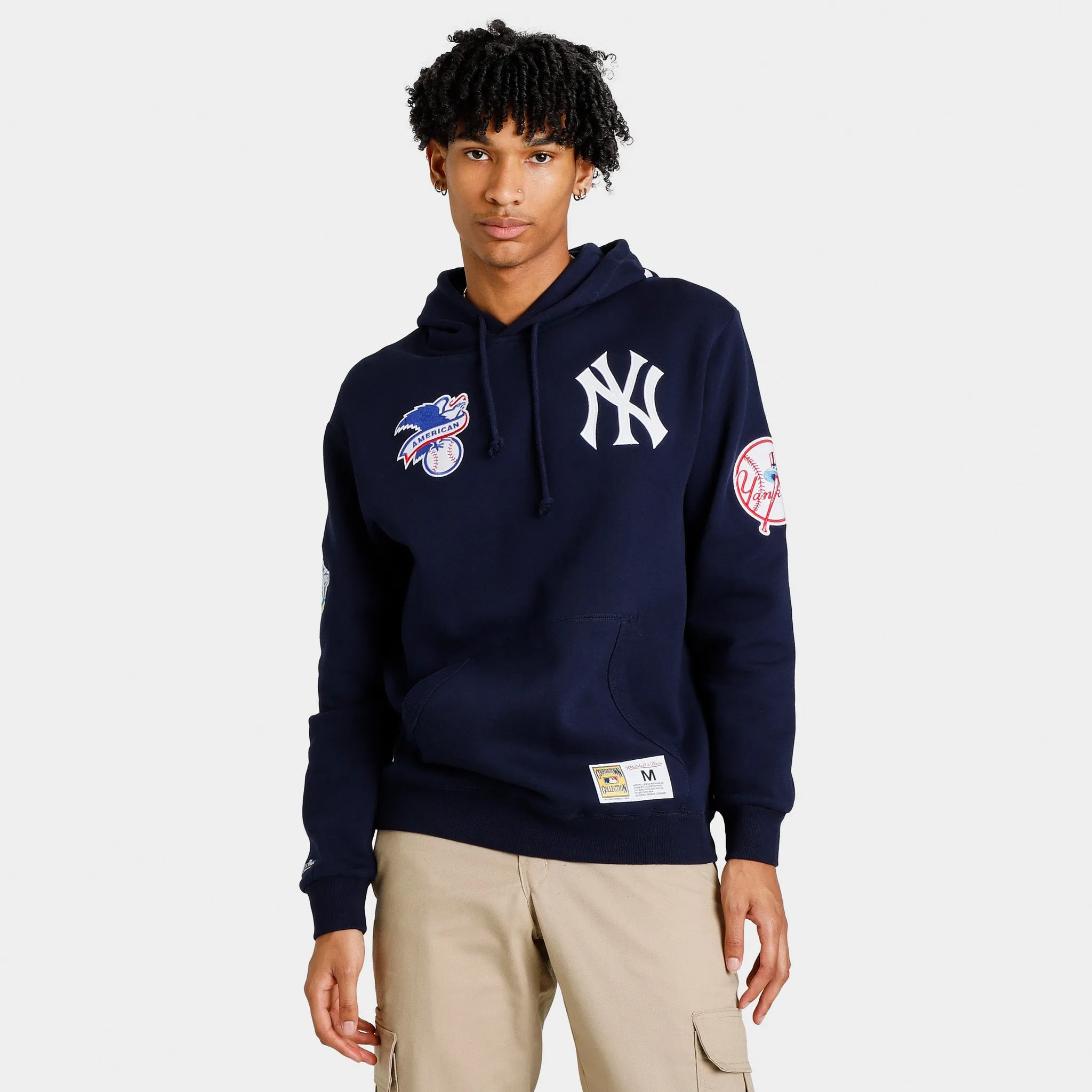 Mitchell & Ness Yankees City Collection Pullover Hoodie / Navy sold by JD Sports