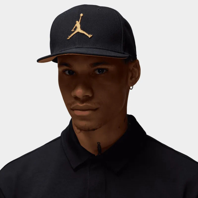 Jordan Rise Metal Jumpman Cap Black / Metallic Gold sold by JD Sports