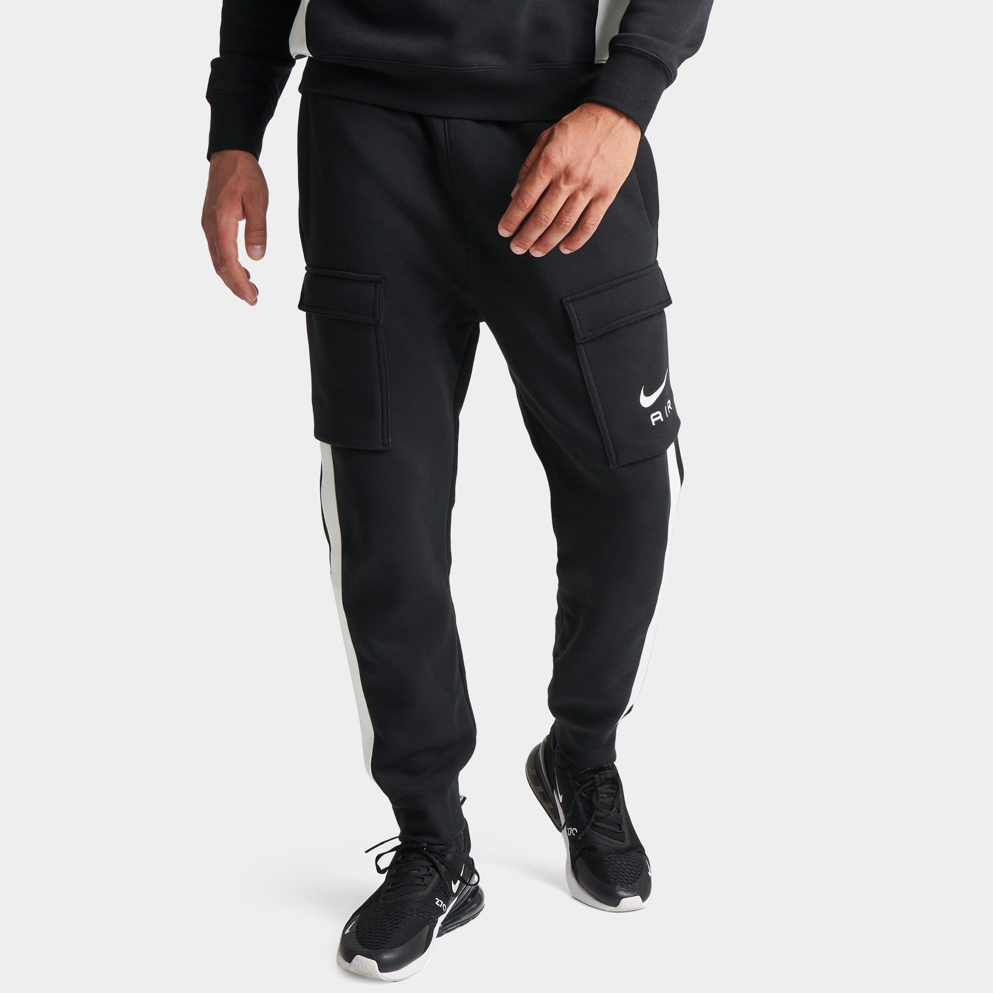 Nike Air Fleece Cargo Pants Black / Summit White | Parallel