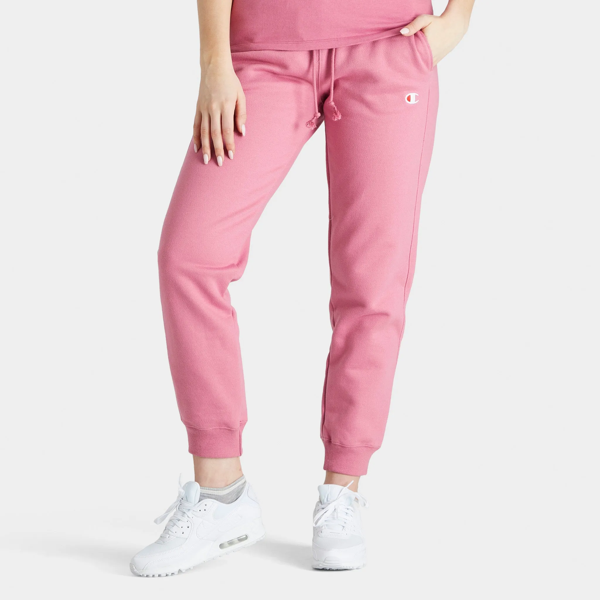 Champion Women's Reverse Weave Joggers / Terracotta Pink sold by JD Sports