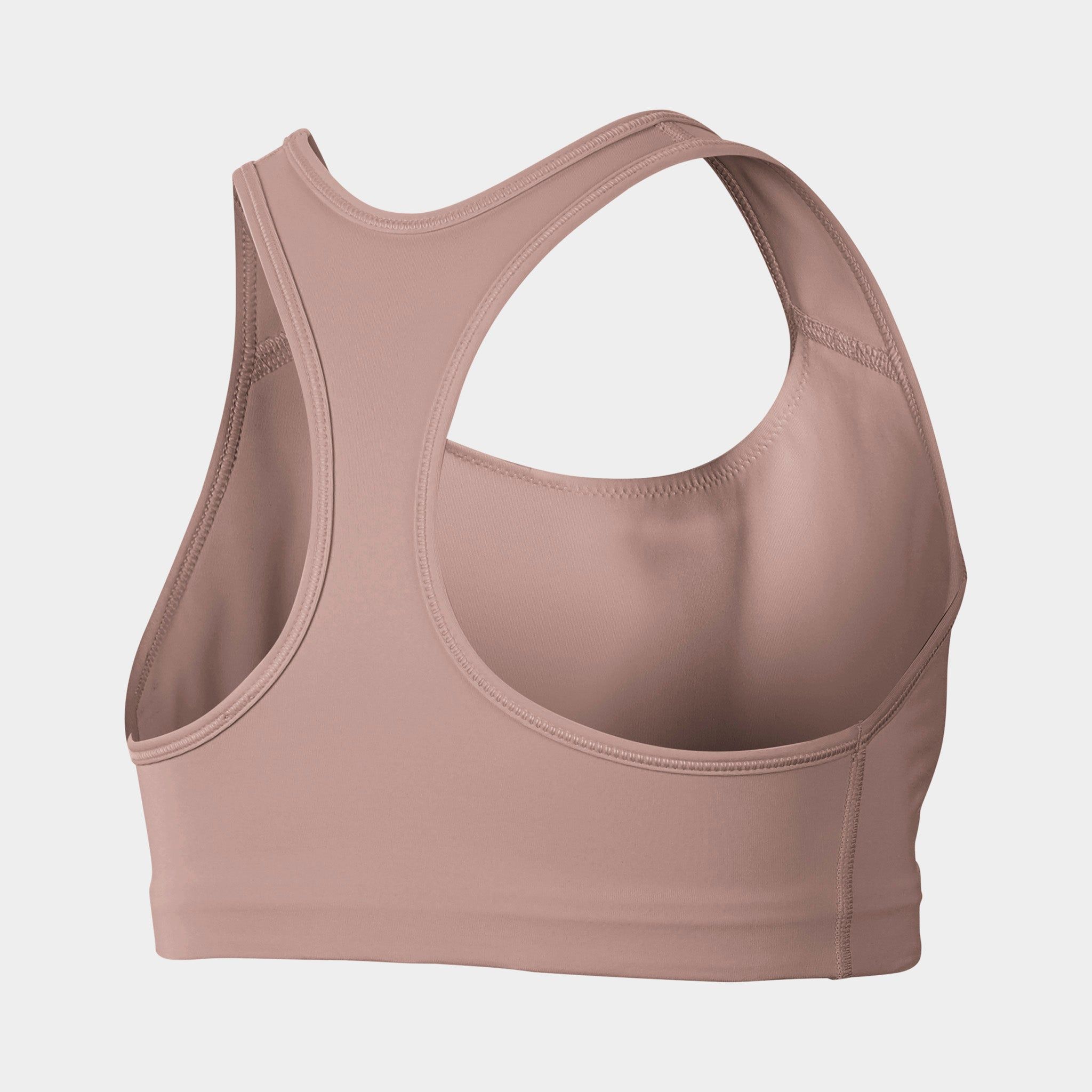 Nike Women's Dri-FIT Swoosh Medium-Support 1-Piece Pad Sports Bra Rose Whisper / White sold by JD Sports product image thumbnail 4