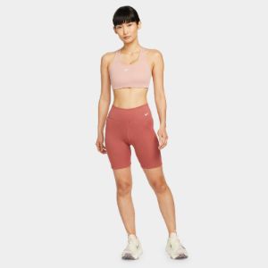 Nike Women's Dri-FIT Swoosh Medium-Support 1-Piece Pad Sports Bra Rose Whisper / White sold by JD Sports