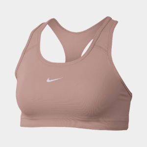 Nike Women's Dri-FIT Swoosh Medium-Support 1-Piece Pad Sports Bra Rose Whisper / White sold by JD Sports
