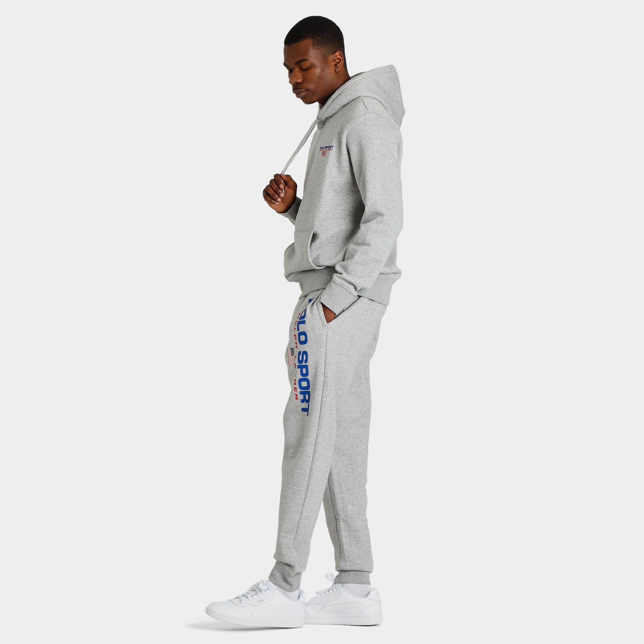 Polo Ralph Lauren Sport Pullover Hoodie Andover Heather / Red sold by JD Sports product image thumbnail 3