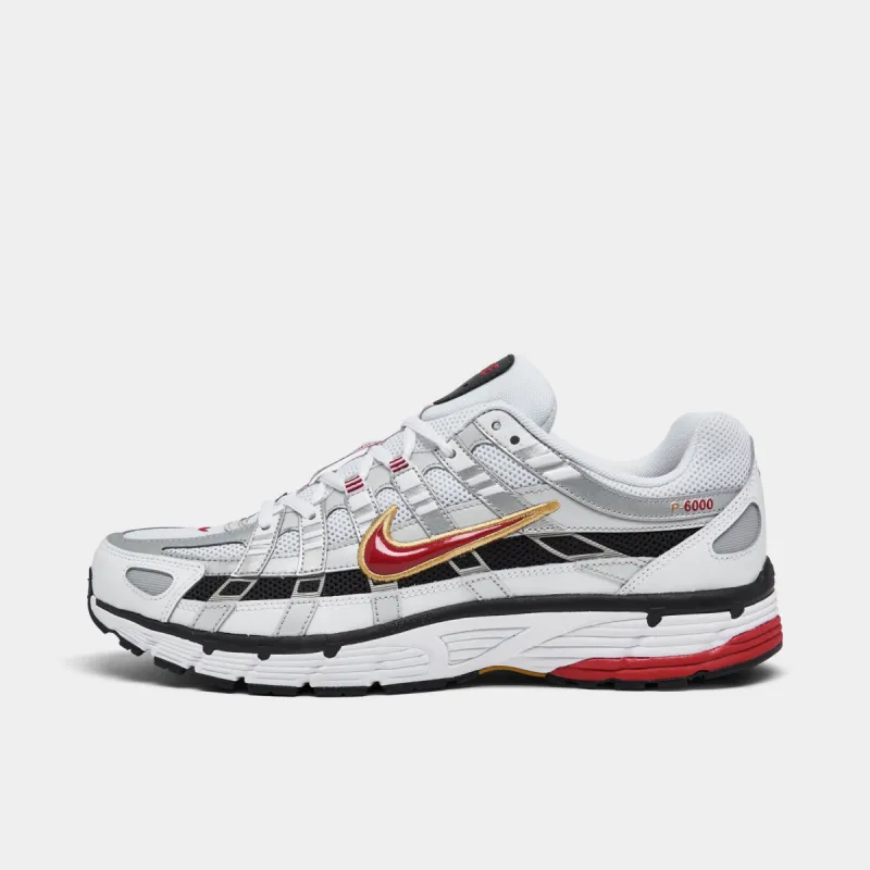 Nike P-6000 White / Varsity Red - Metallic Platinum sold by JD Sports