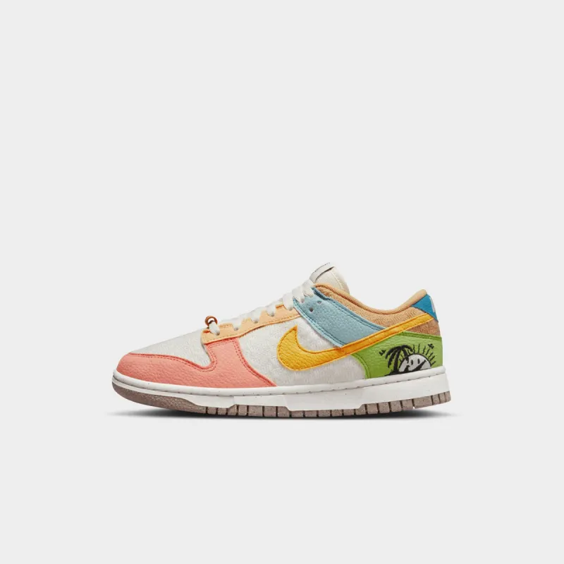 Nike Womenâ€™s Dunk Low SE Sail / Sanded Gold - Lt Madder Root sold by JD Sports