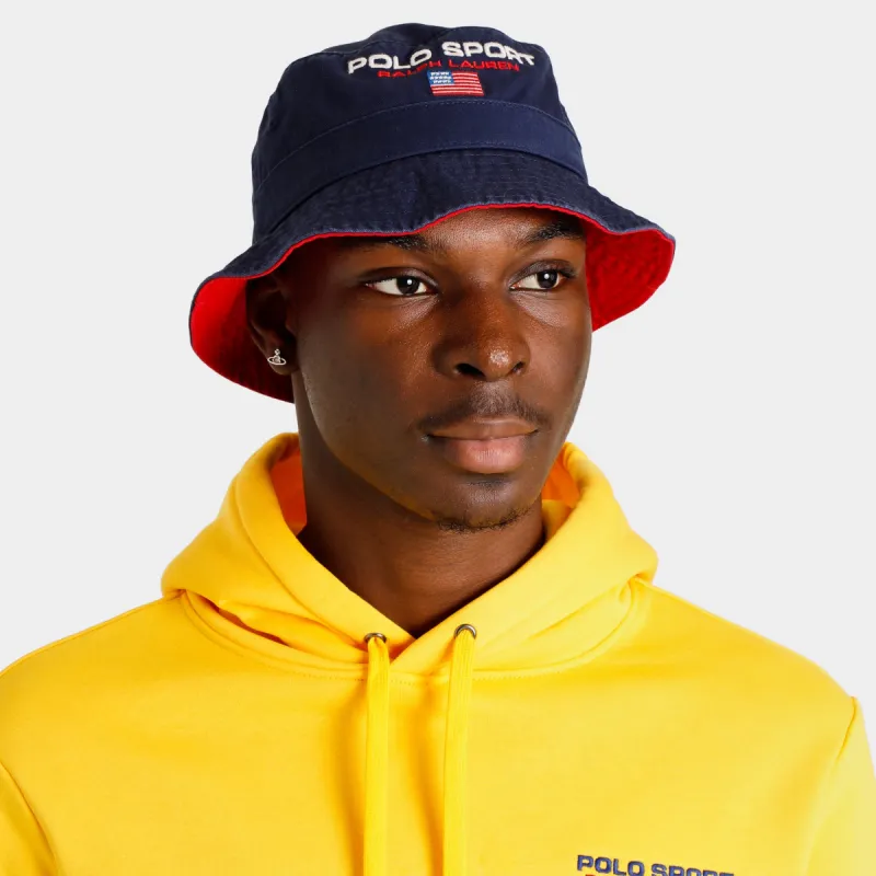 Polo Ralph Lauren Sport Bucket Hat / Newport Navy sold by JD Sports