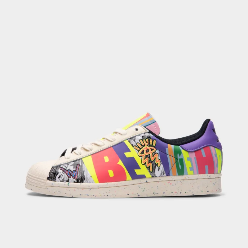 adidas Originals Superstar Pride Cream White / Cream White - Core Black sold by JD Sports
