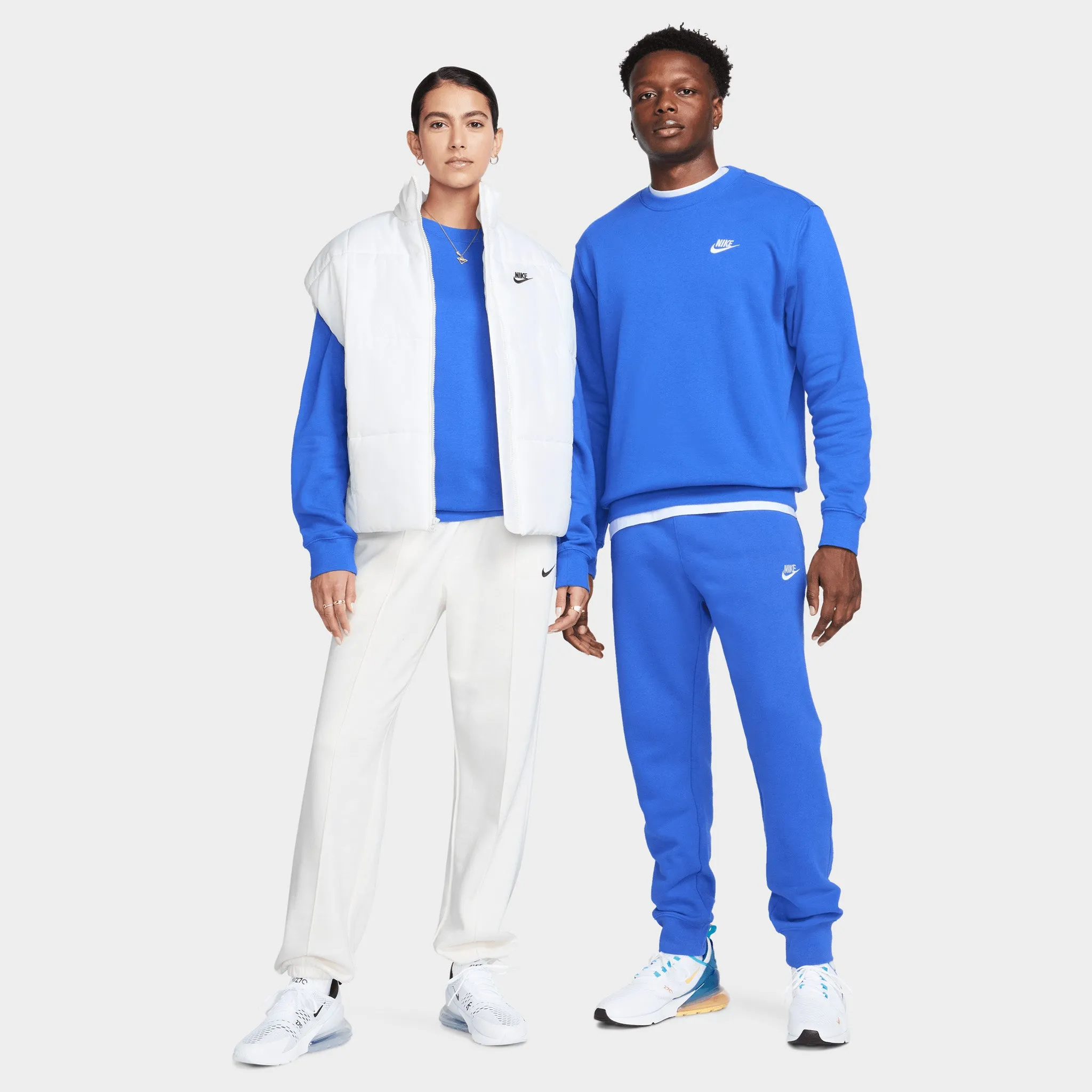 Nike Sportswear Club Fleece Crewneck Game Royal / White sold by JD Sports product image thumbnail 5