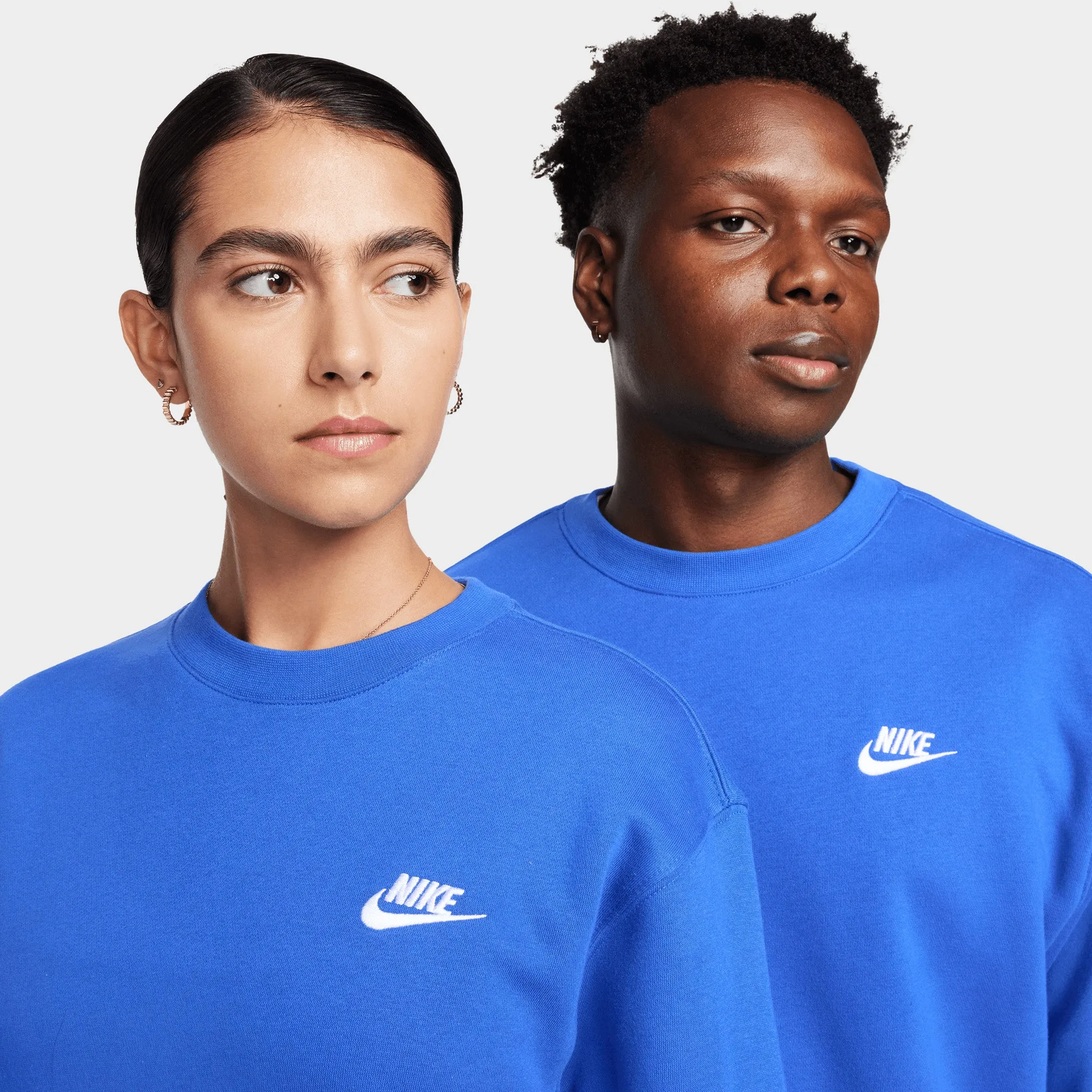 Nike Sportswear Club Fleece Crewneck Game Royal / White sold by JD Sports product image thumbnail 3
