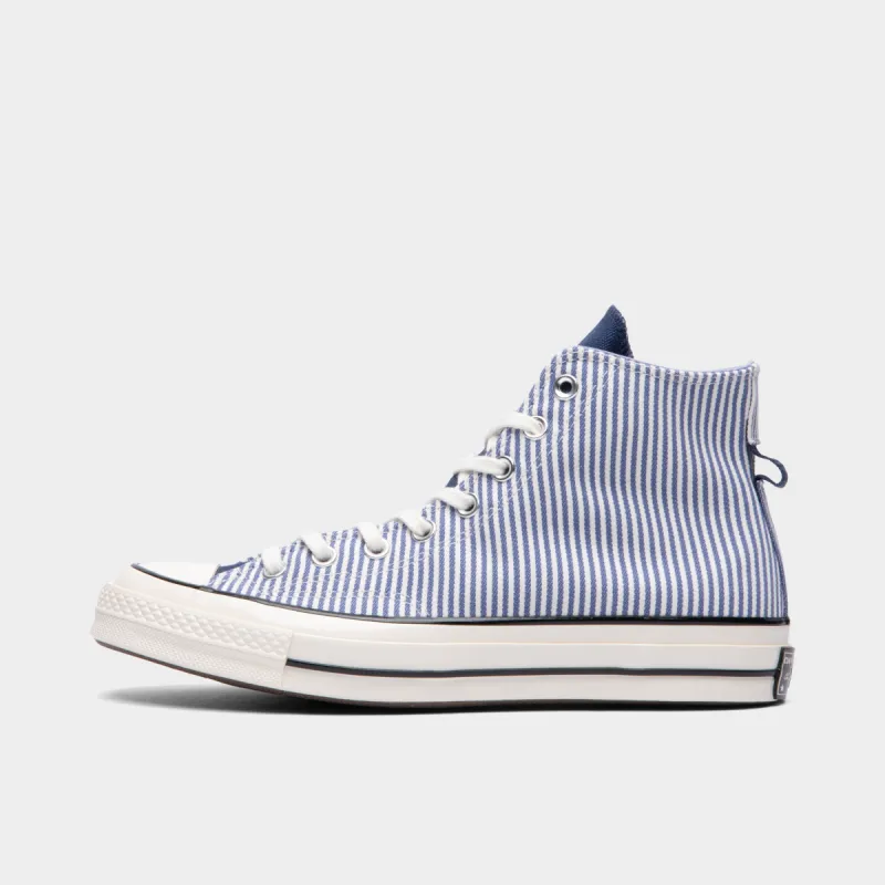 Converse Chuck 70 Crafted Stripe Hi Washed Indigo / Egret - Black sold by JD Sports