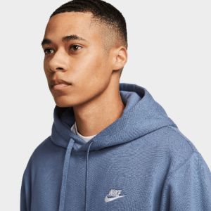 Nike Sportswear Club Fleece Pullover Hoodie Diffused Blue / Diffused Blue - White sold by JD Sports