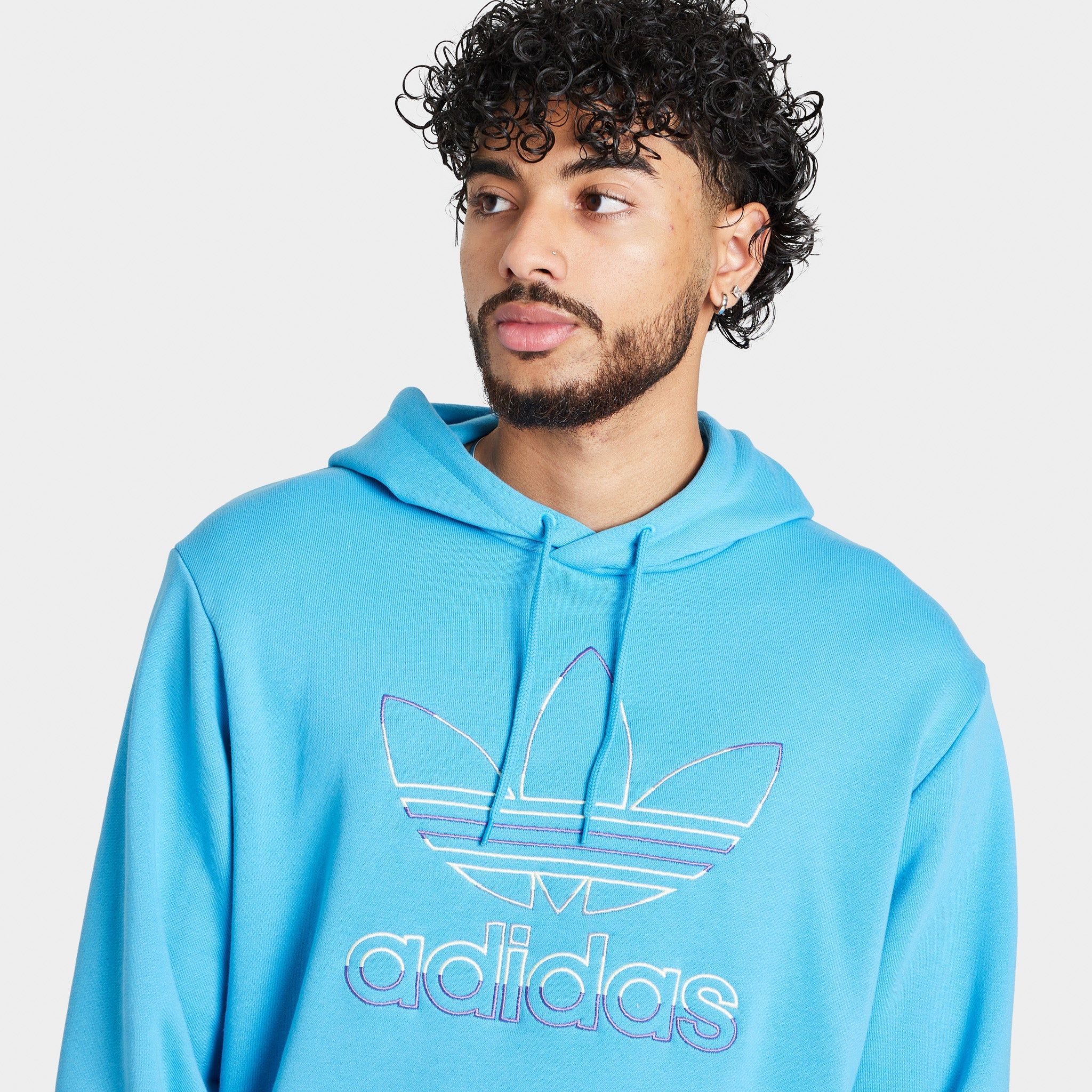adidas Originals Trefoil Pullover Hoodie / Sky Rush sold by JD Sports product image thumbnail 3