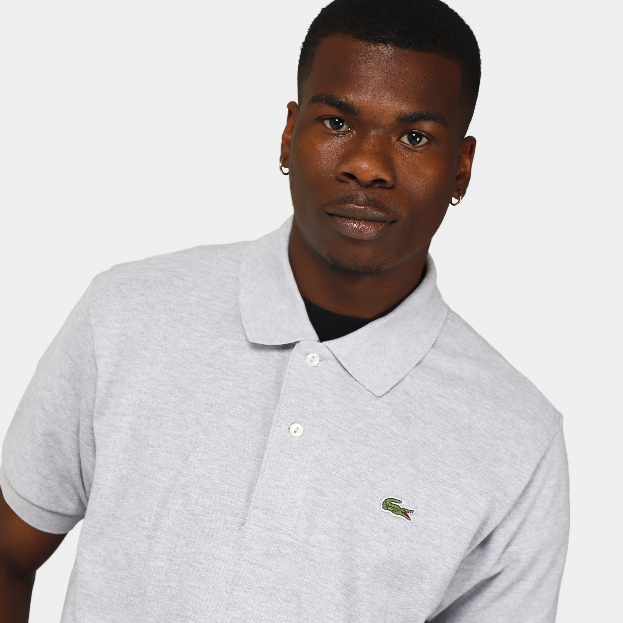 Lacoste Original L.12.12 Petit Pique Cotton Polo Shirt / Grey sold by JD Sports product image thumbnail 3