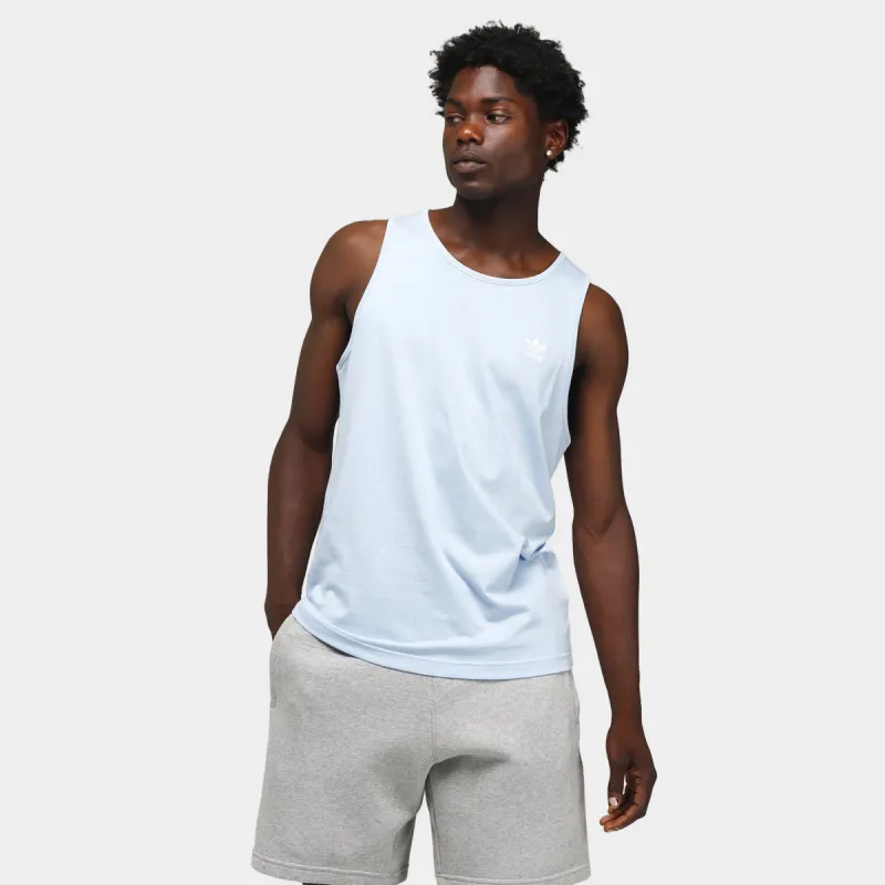 adidas Originals Trefoil Essentials Tank Top / Blue Dawn sold by JD Sports