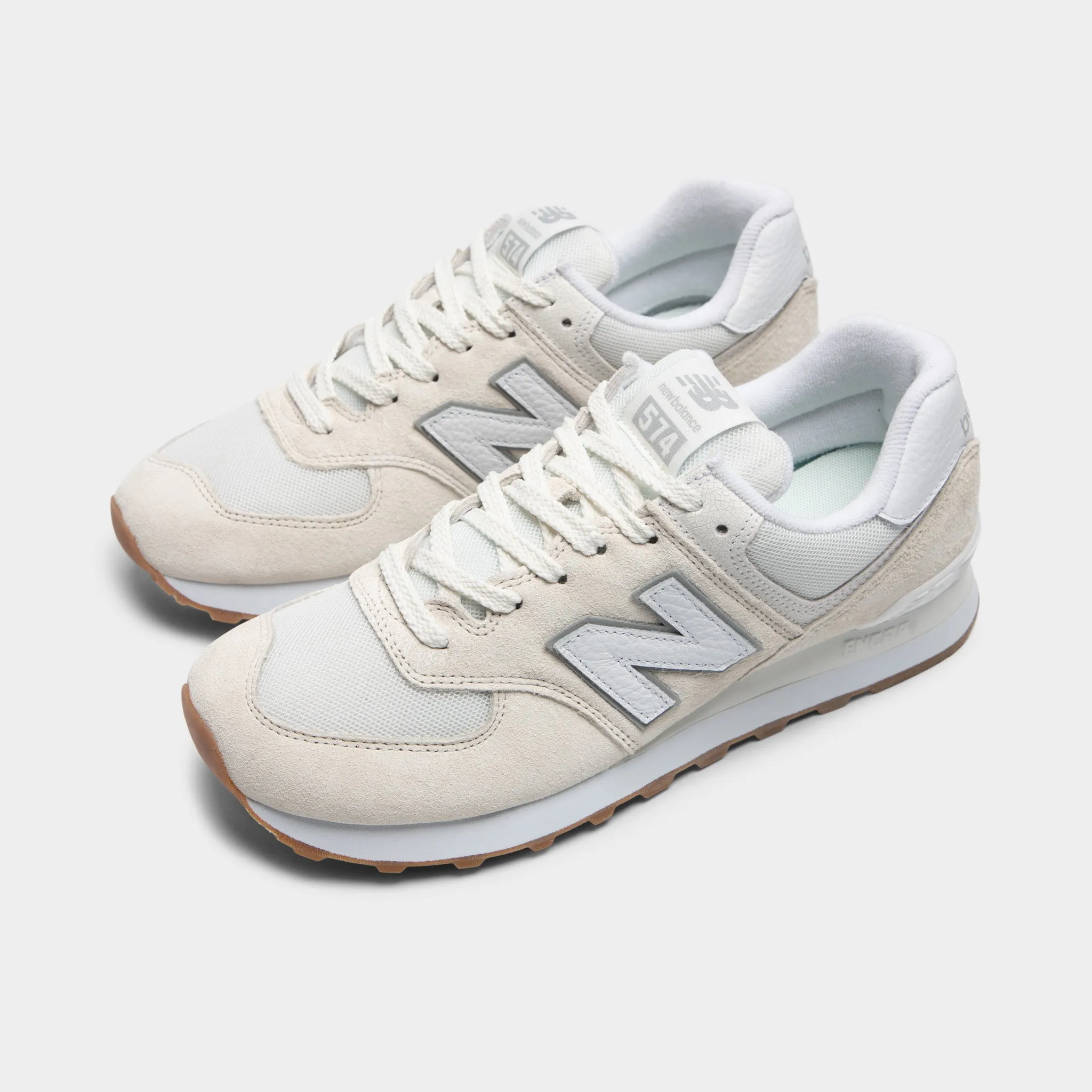 New Balance 574 Sea Salt / White - Concrete | Parallel