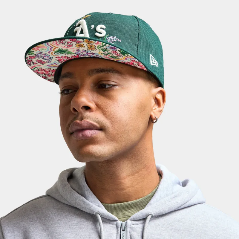 New Era 59Fifty Oakland Athletics Watercolor Floral / Green made by JD Sports