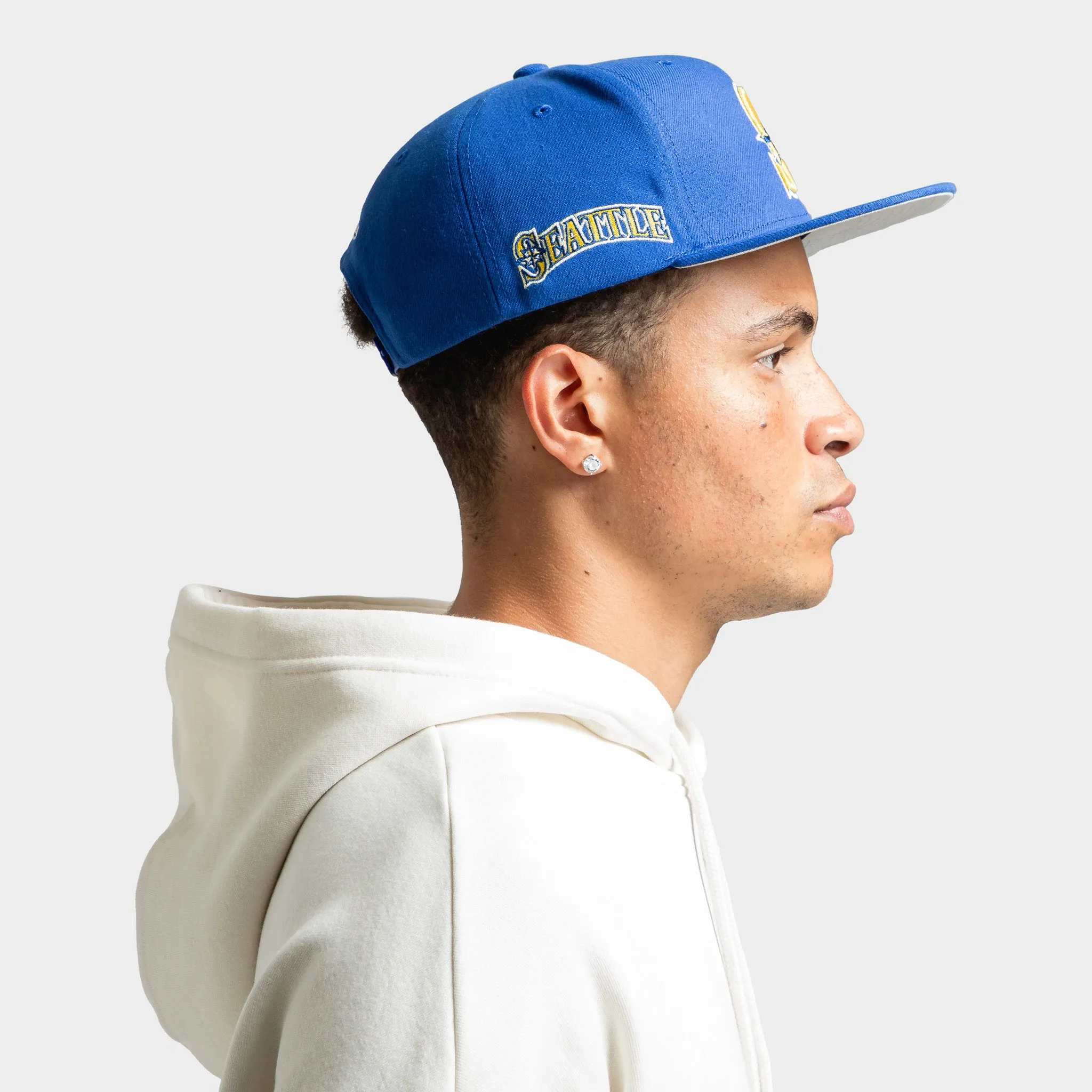 Mitchell & Ness Seattle Mariners Evergreen Snapback / Navy sold by JD Sports product image thumbnail 3